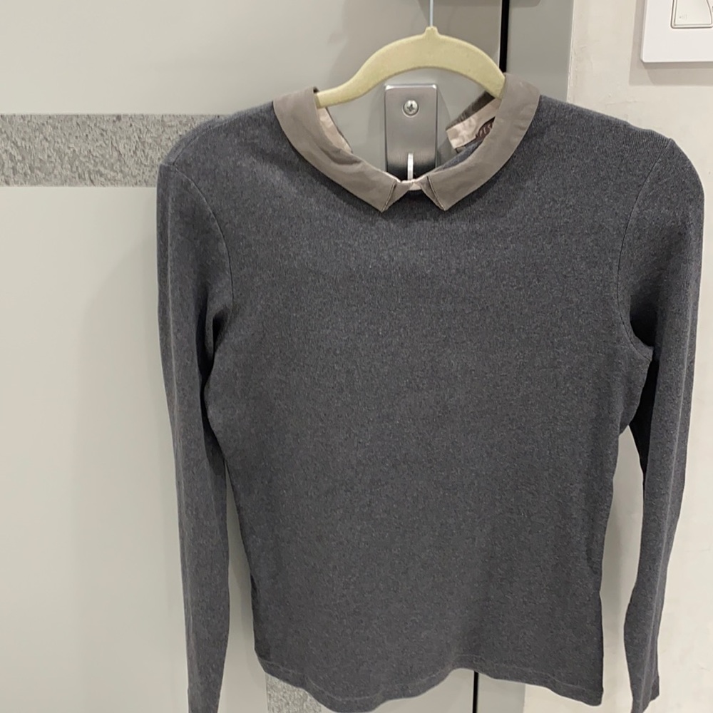 Cotton and silk top